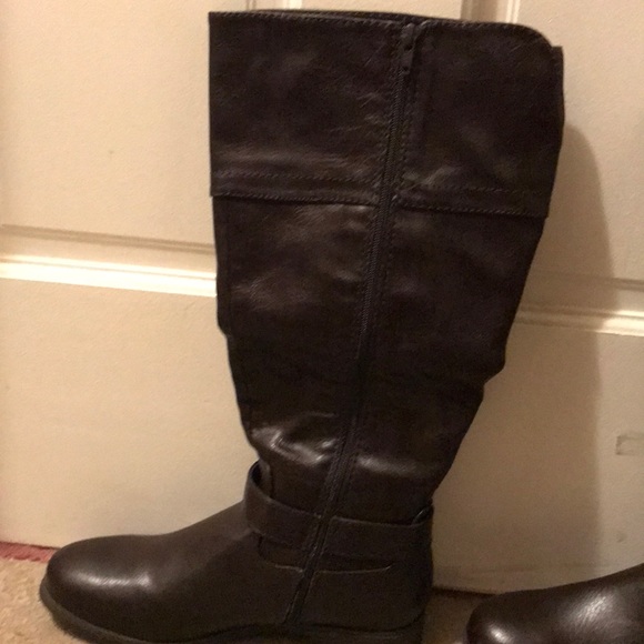 {Croft &Barrow} Tall Dark Brown Riding Boots - Picture 5 of 8